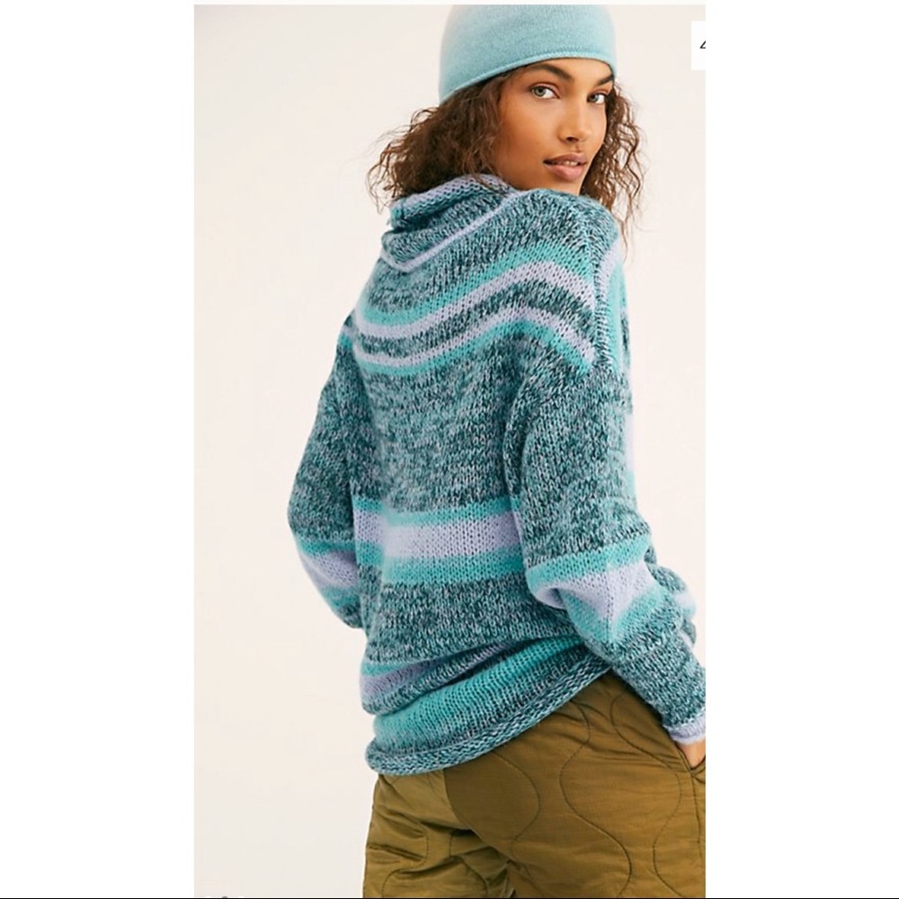 Free People Candy Stripe Knit Tunic - Picture 3 of 8